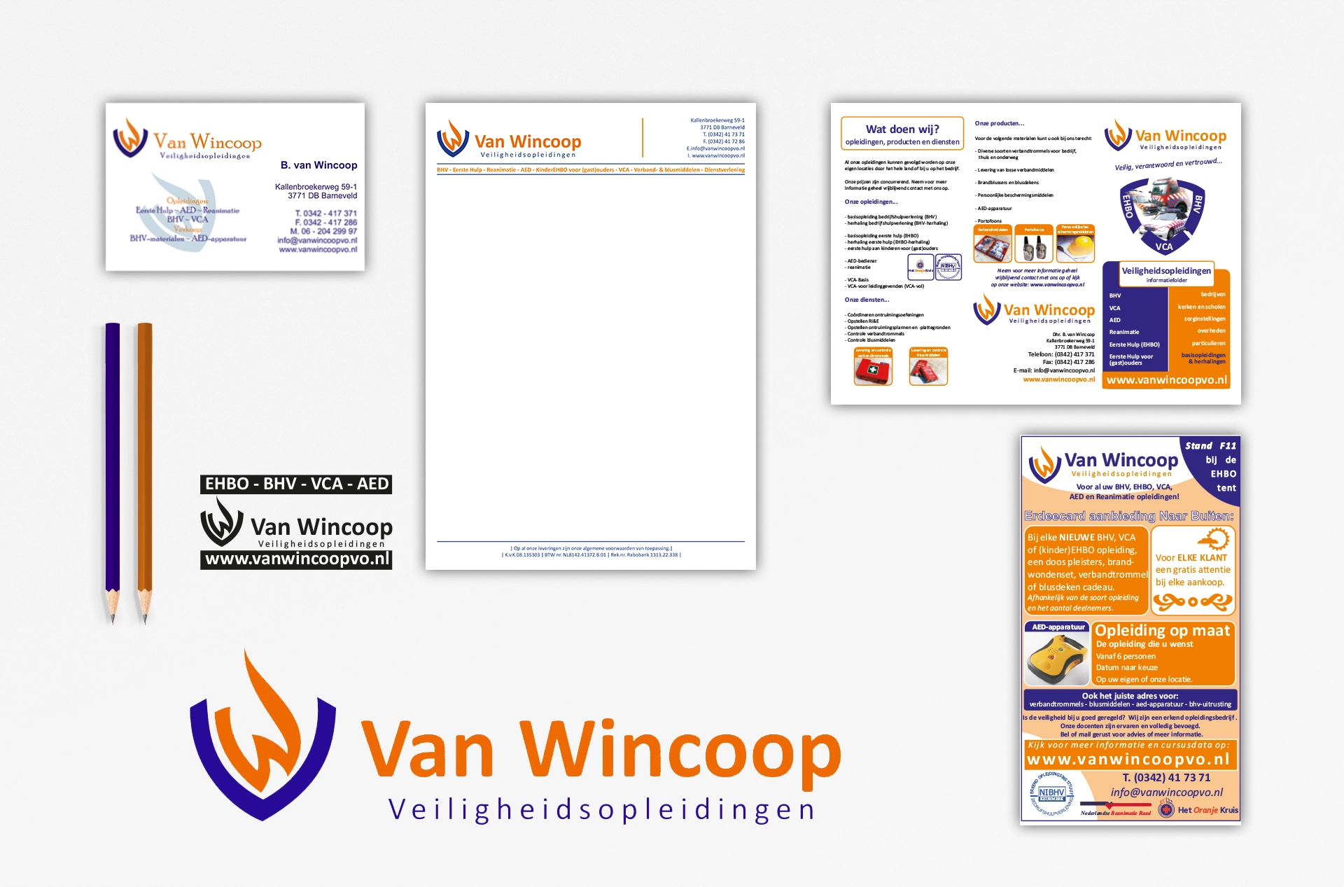 Van Wincoop Veiligheidsopleidingen - logo en huisstijl ontwikkelen