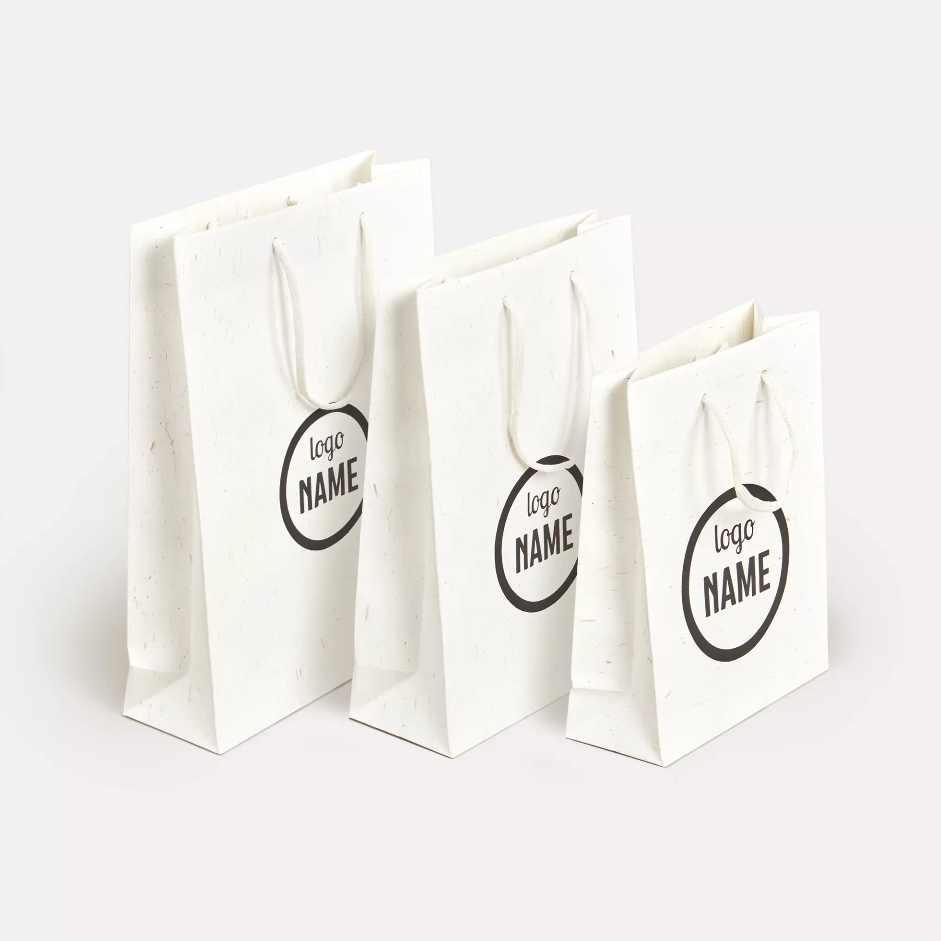 Papieren tassen luxe - gerecycled met stro formaten